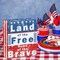 Patriotic Decorations for Home, 4th Fourth of July American Rustic Wooden Box Block Decor for Indoor Table,Red White Blue Farmhouse Gift Centerpiece Sign for Memorial Independence Veteran Day Military